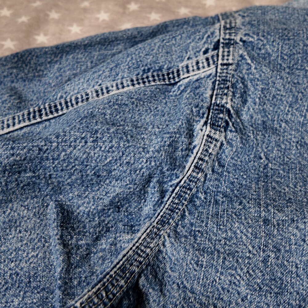 ๐ฅ Vintage Lee Dungarees Denim Chore Jacket - XL - Workwear ๐ฅ - Picture 5 of 10